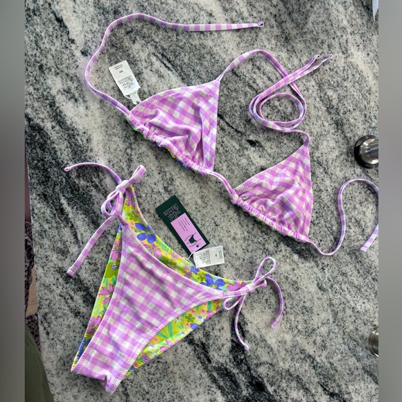 NWT Wild Fable Reversible Bikini Top XXS & Bottom XS - Picture 4 of 7